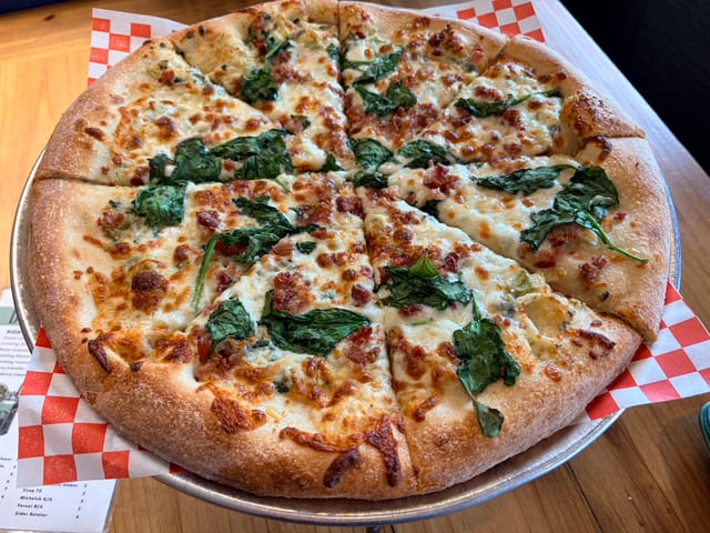 Okie Dokie Artichokie Pizza.